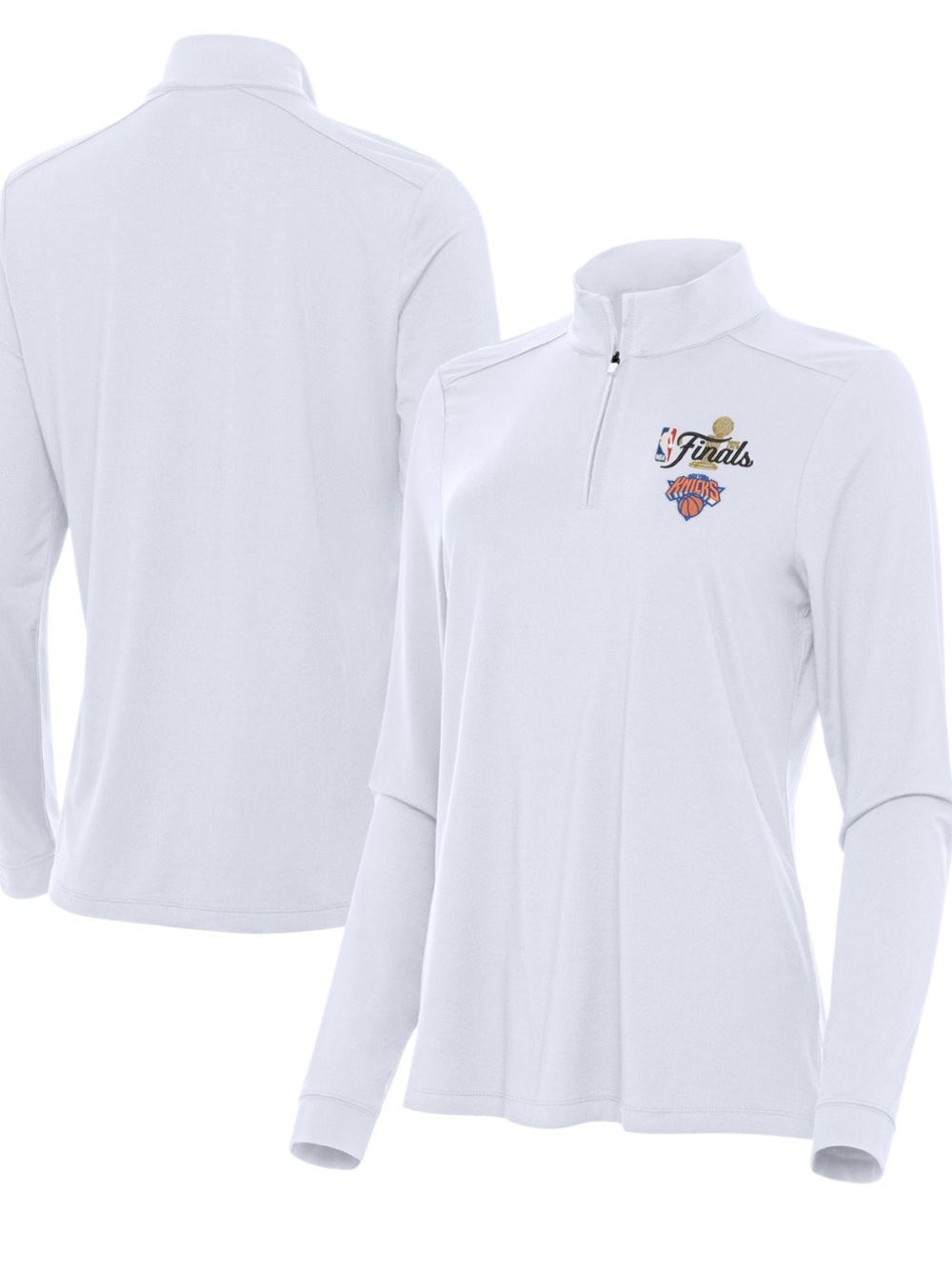 NWT New York Knicks Antigua
Women's 2026 NBA Finals
Intent Quarter-Zip Pullover